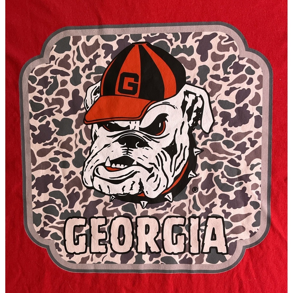 Georgia Bulldogs Mens Comfort Colors Size XL Arch 1785 Camo